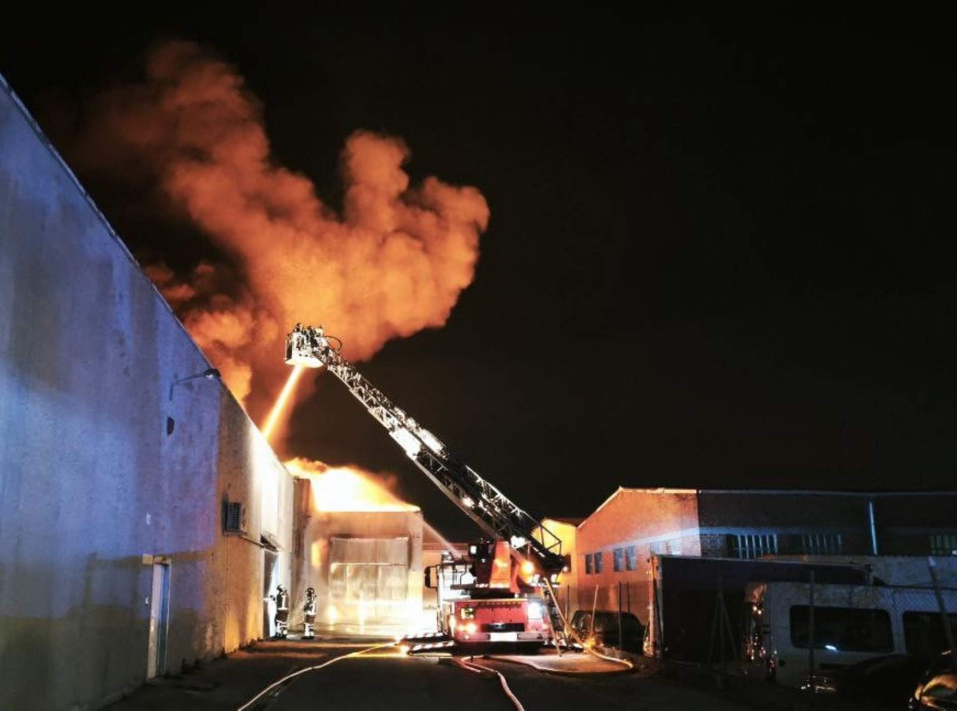 Incendio Igualada Bomberos