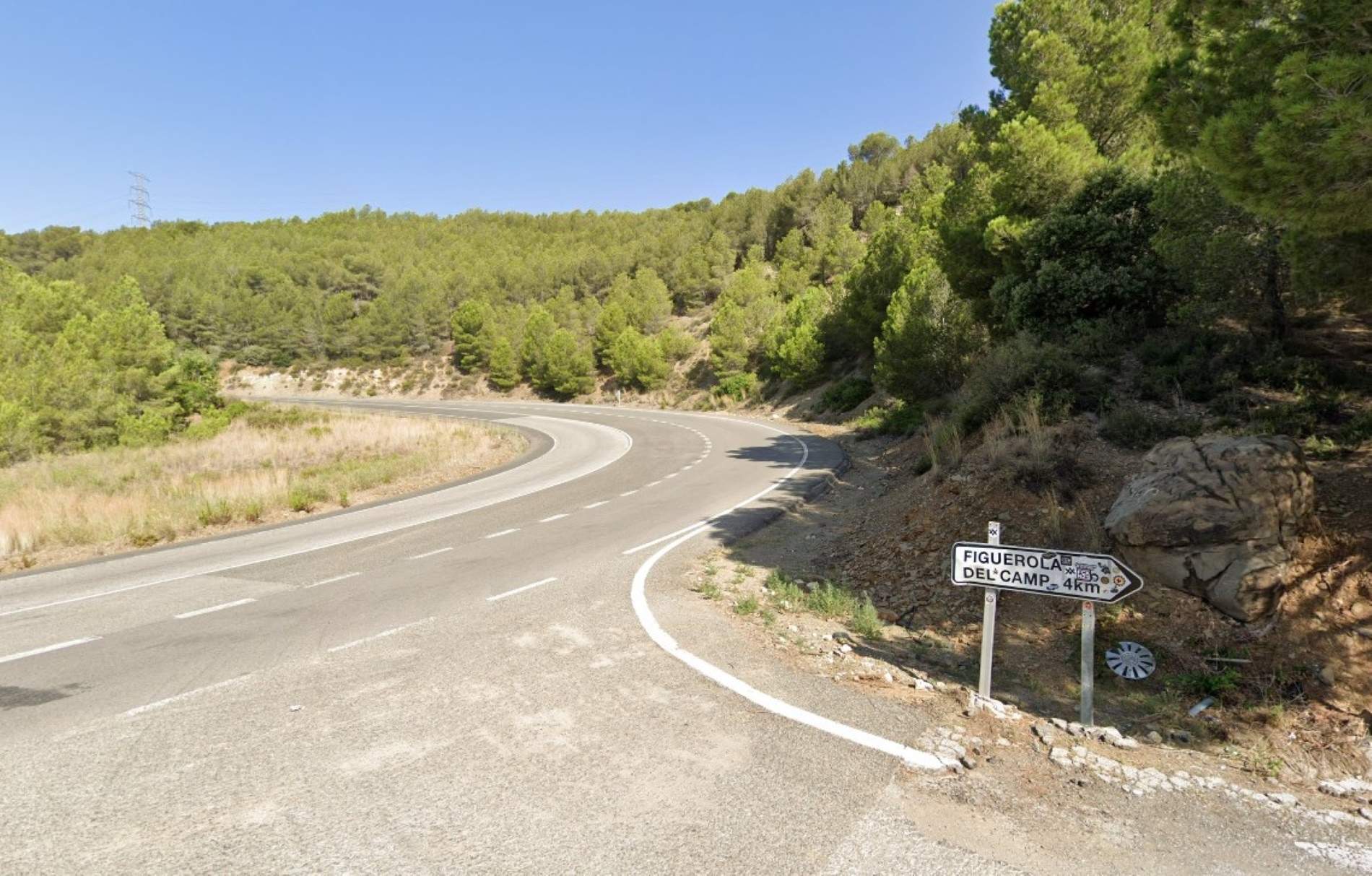 Coll de Lilla Figuerola del Camp Google Street View