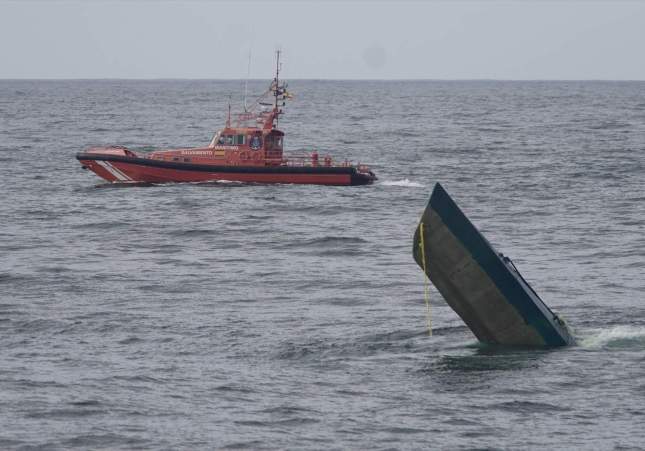 El narcosubmarino hallado en la Costa da Morte / Gustavo de la Paz, Europa Press