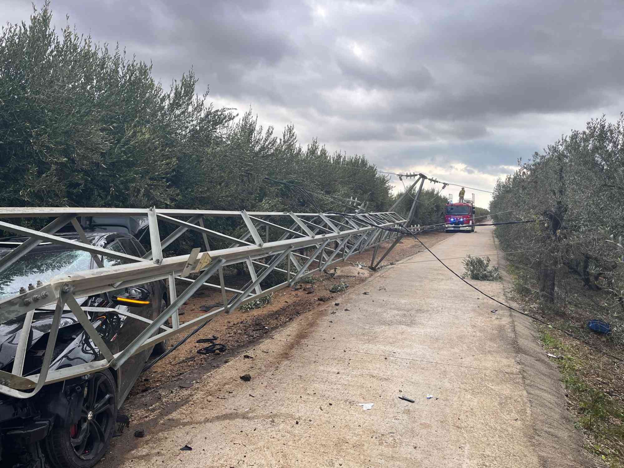 accident torre electrica riudoms