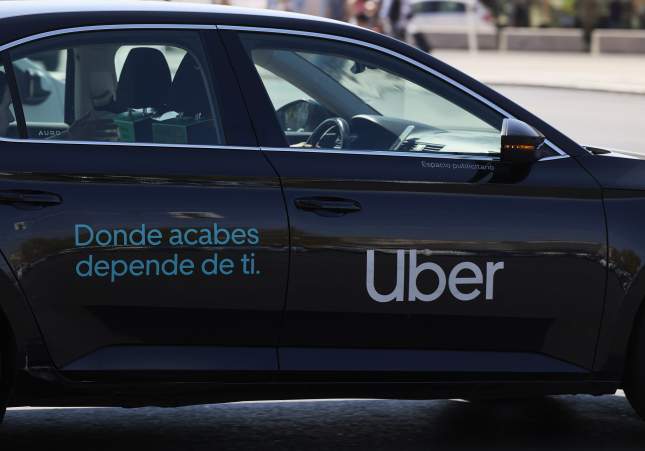 Un coche de Uber