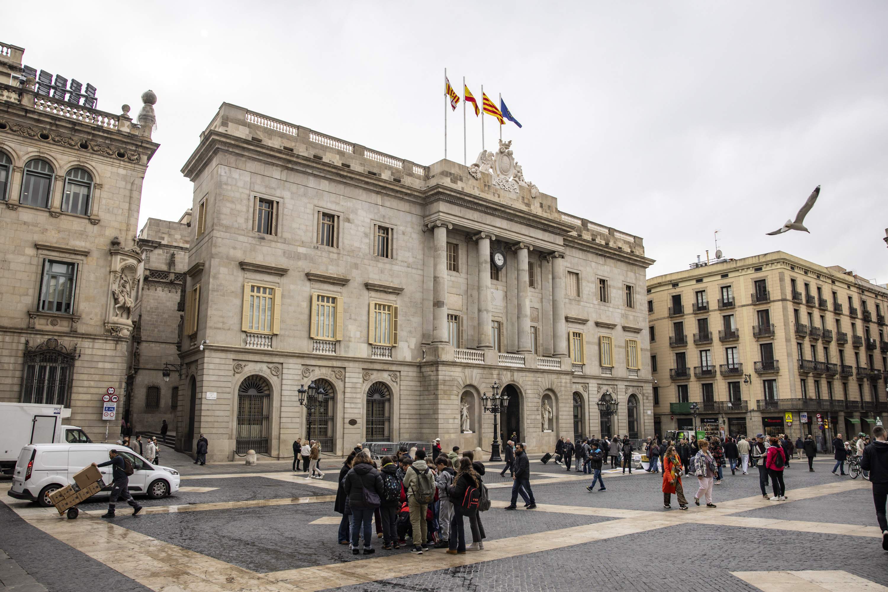 recurs ajuntament, banderes, barcelona / Foto: Carlos Baglietto