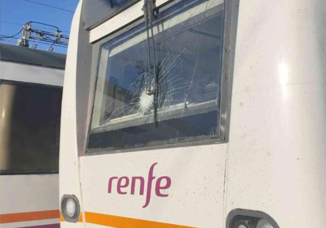 vandalismo alrededores tren