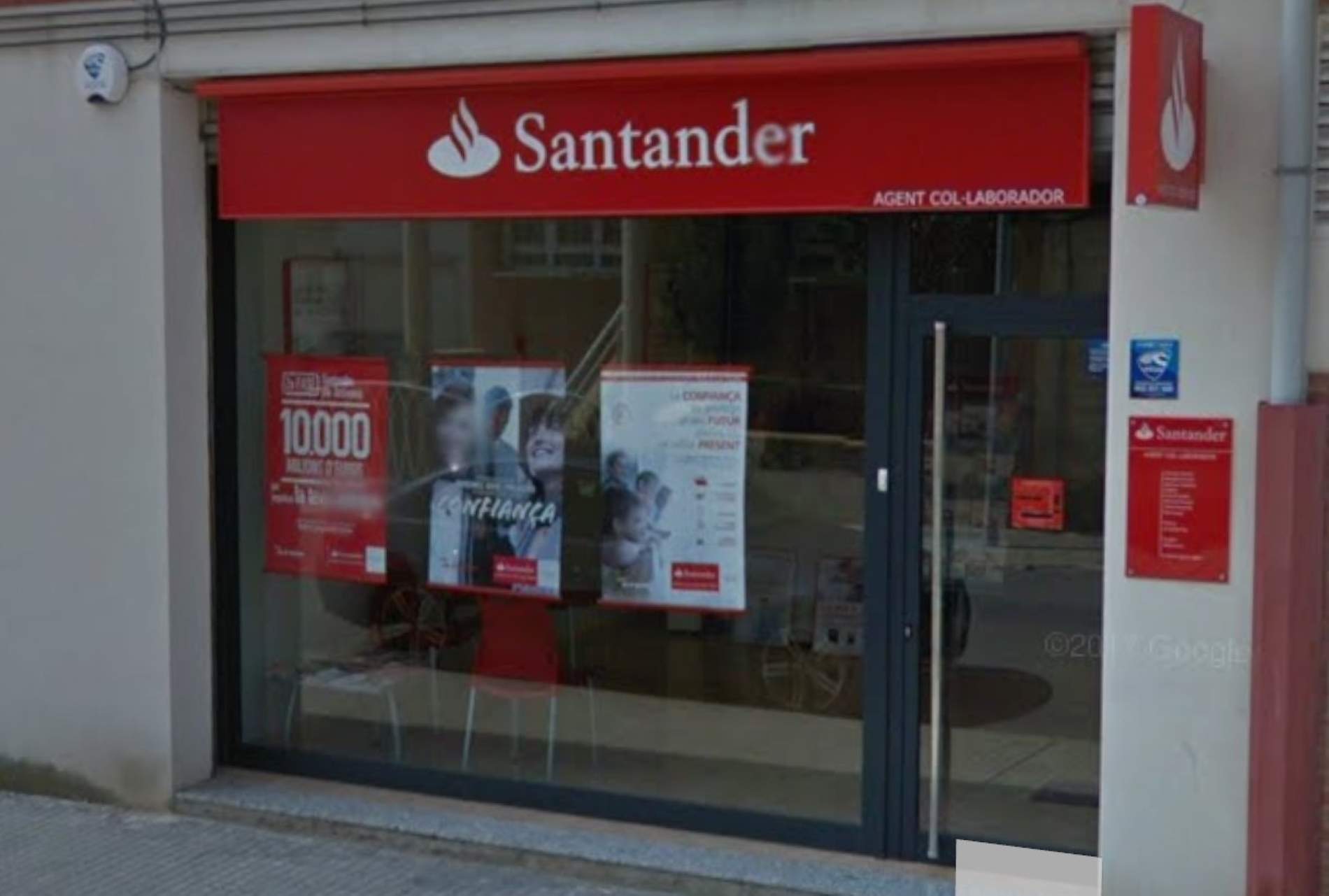 Banco Santander Vilanova de la Barca Lleida google Street view