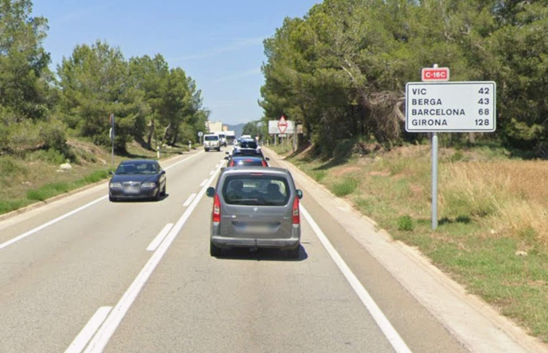 Carretera C 16C Sant Fruitos de Bages Google Street View