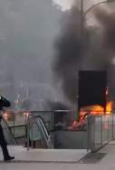 Incendi Sant Antoni Metro barcelona