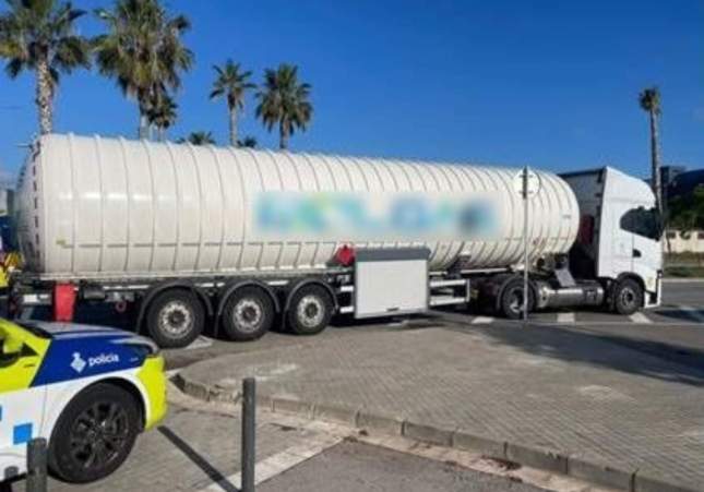 camió gas inflamable barcelona