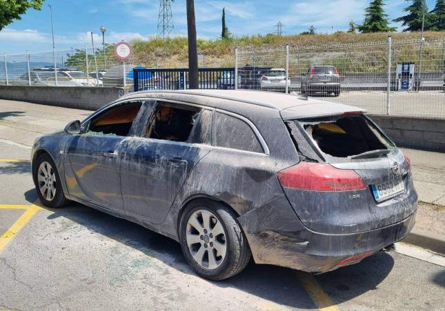 cotxe cremat comissaria Mossos Vic Cedida