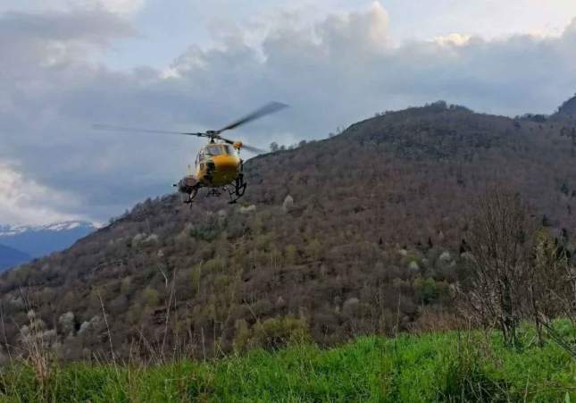 helicopter pompiers aran
