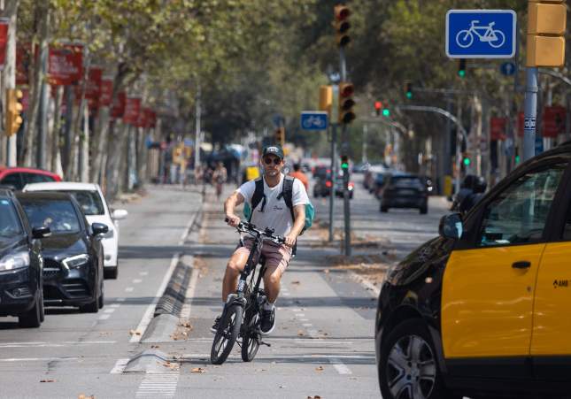 bicicleta ciclista barcelona carril bici foto miquel muñoz