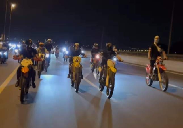 concentració il·legal de motos rubí