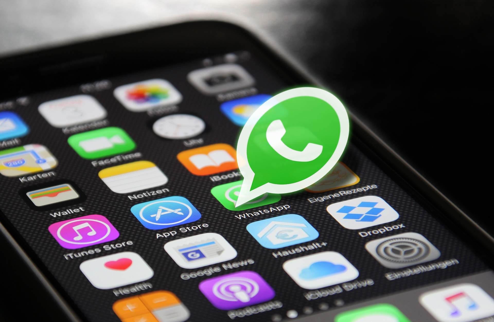 Logo WhatsApp mòbil