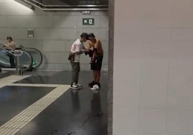 baralla armes blanques metro barcelona