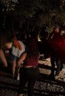 Rescate bomberos albanya noche