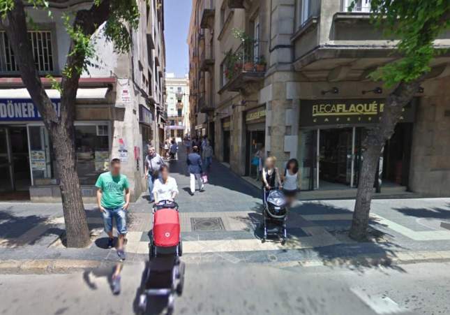 Tarragona rambla Vella i el carrer de Sant Fructuós
