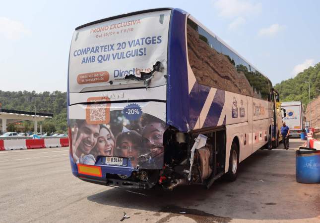 Autobus accidentado en el Bruc / ACN