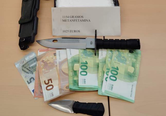 Metamfetamina ganivets policia nacional CNP