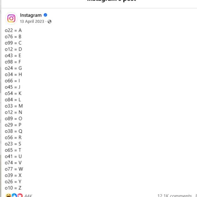 Instagram códigos Instagram códigos