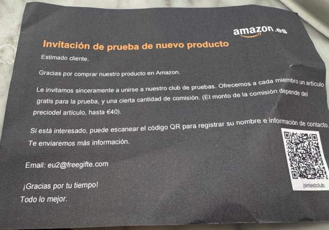 L'estafa de la carta d'Amazon L'estafa de la carta d'Amazon