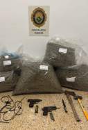 Marihuana y armas requisadas Tordera