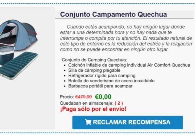 Correo estafa Decathlon Correo estafa Decathlon