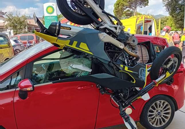 Accident santa eulalia de romançanes moto cotxe