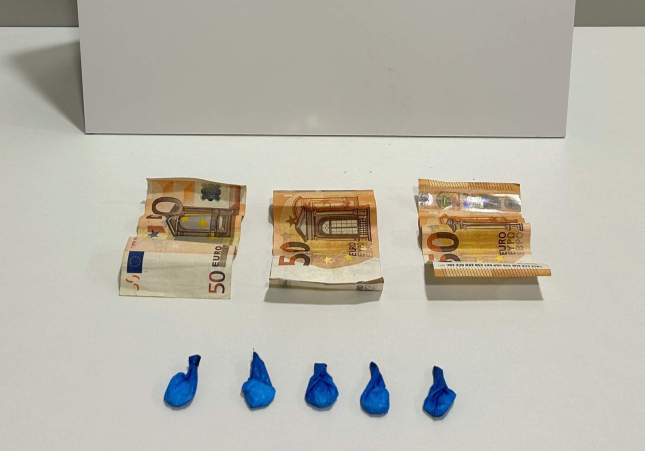 diners i embolcalls de cocaïna requisats