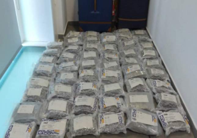 Imatge de la droga requisada a l'aeroport del Prat