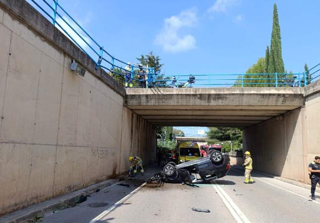 Accident cotxe Sant Cugat