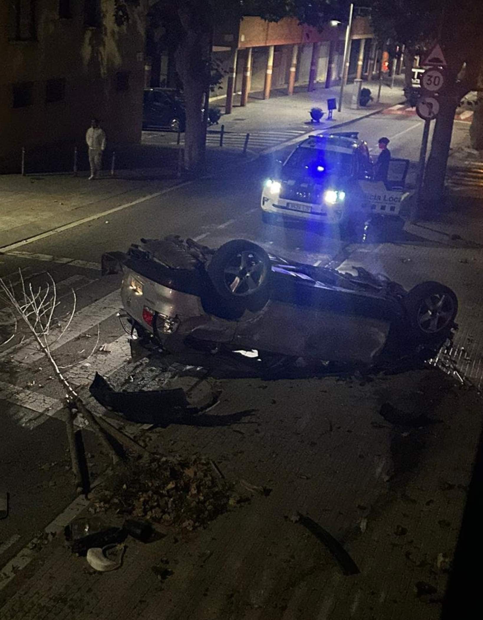 Accident de cotxe Castellar del Vallès