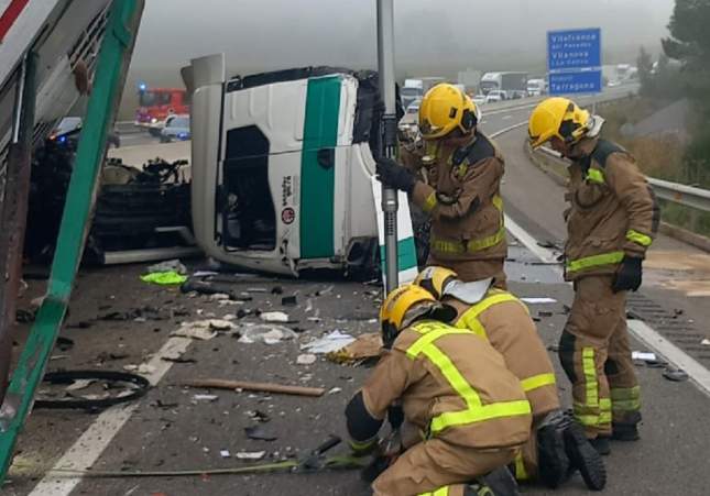 accident camions rajadell