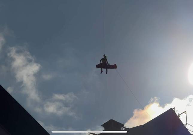 Evacuat helicopter Girona