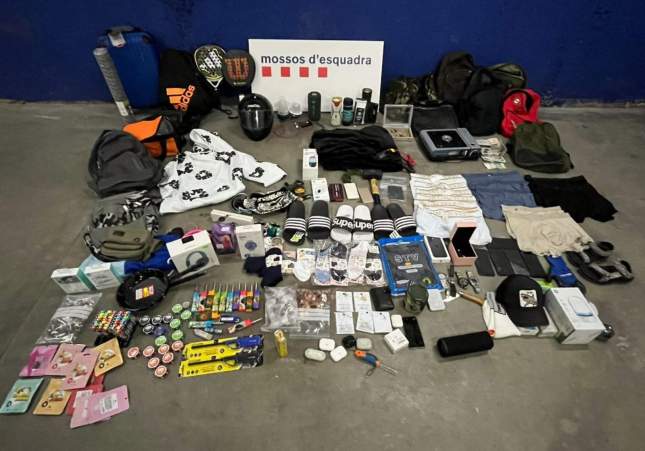 Objectes comissats Mossos dEsquadra Manlleu