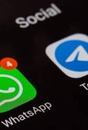 WhatsApp Telegram Logos