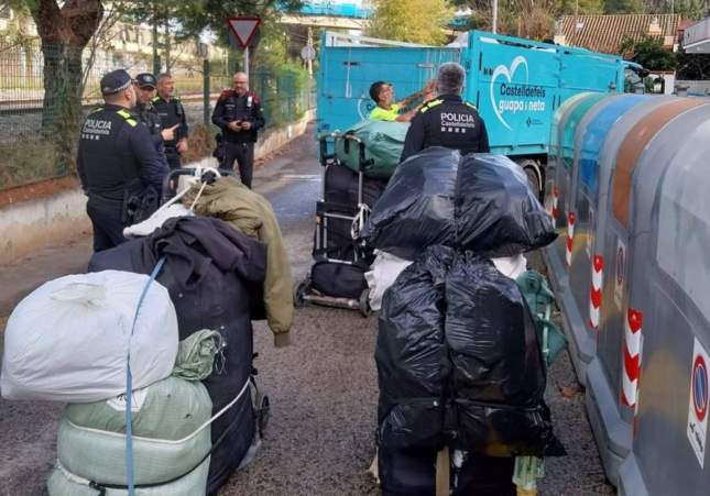Operatiu contra el top manta / Policia Local de Castelldefels