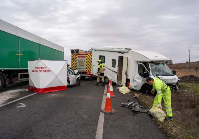 Imatge de l'accident a Fuenteliseo / EFE