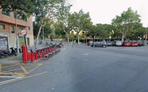 encreuament carrer diputació carrer vilamarí