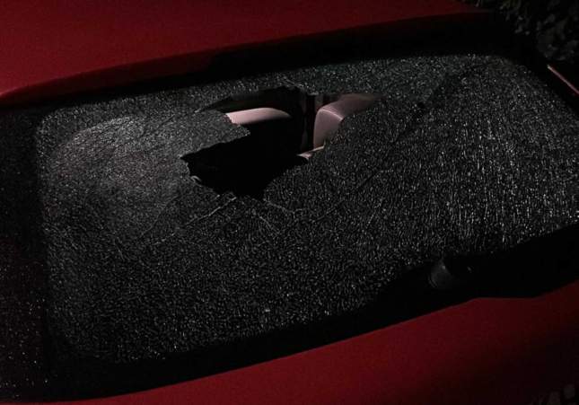 vidres trencts cotxe vilaplana