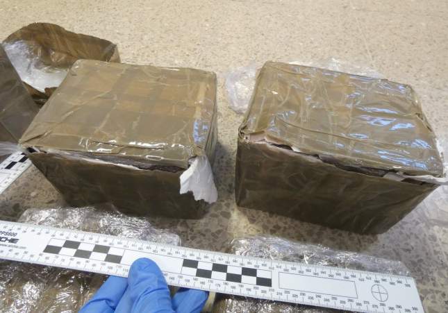 Imatge de l'haixix requisat / Mossos d'Esquadra