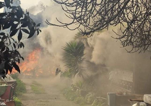 Imagen del incendio / Ayuntamiento de Blanes Imagen del incendio / Ayuntamiento de Blanes