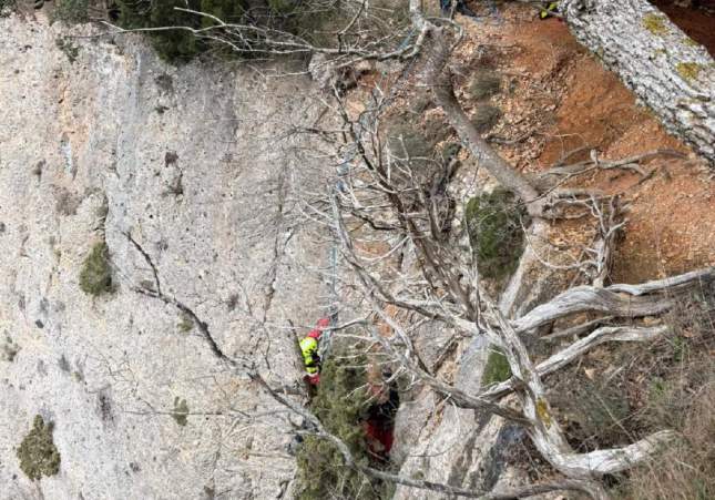 Bombers recatant l'afectat / Bombers