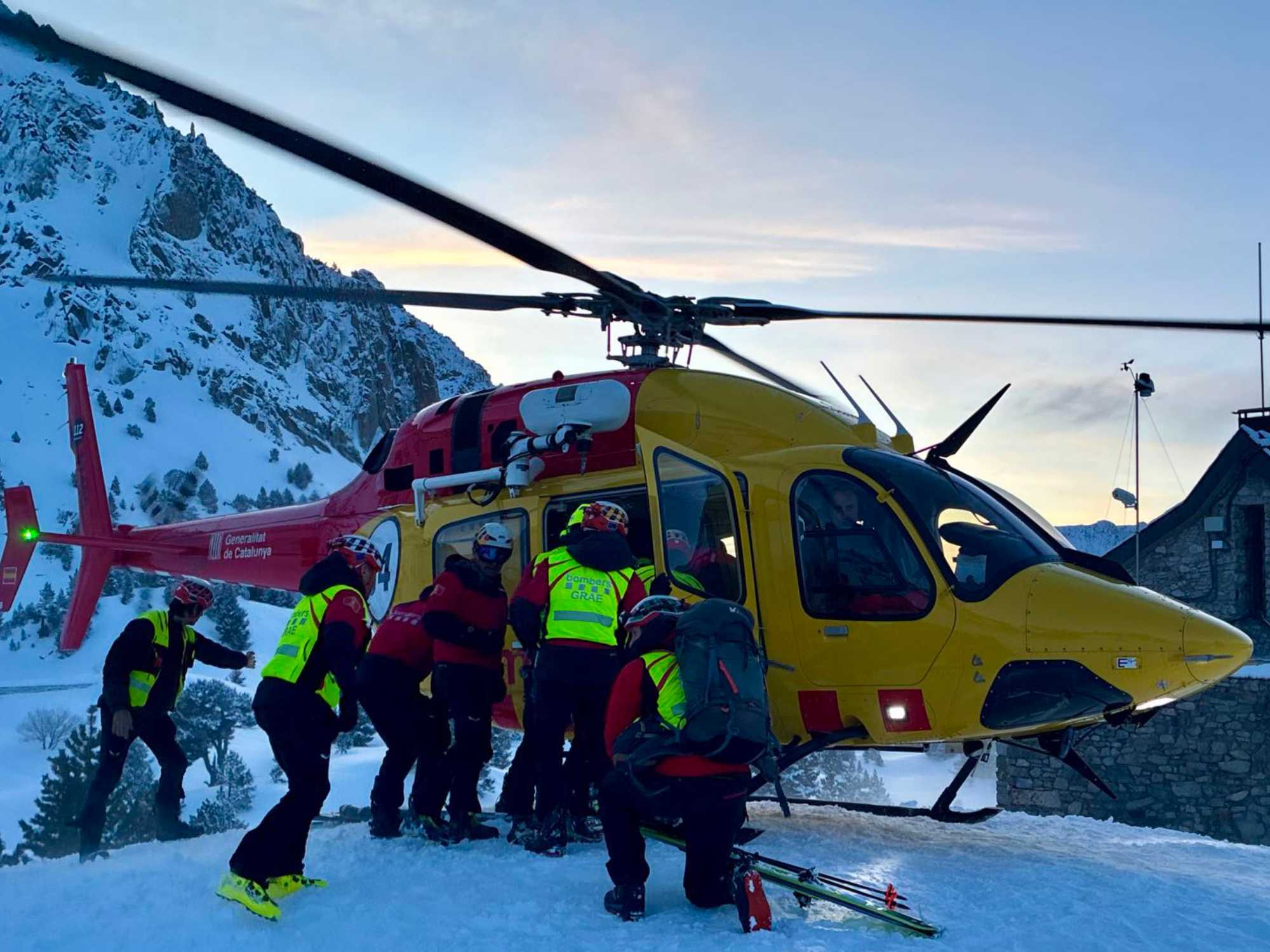 rescat esquiador bombers