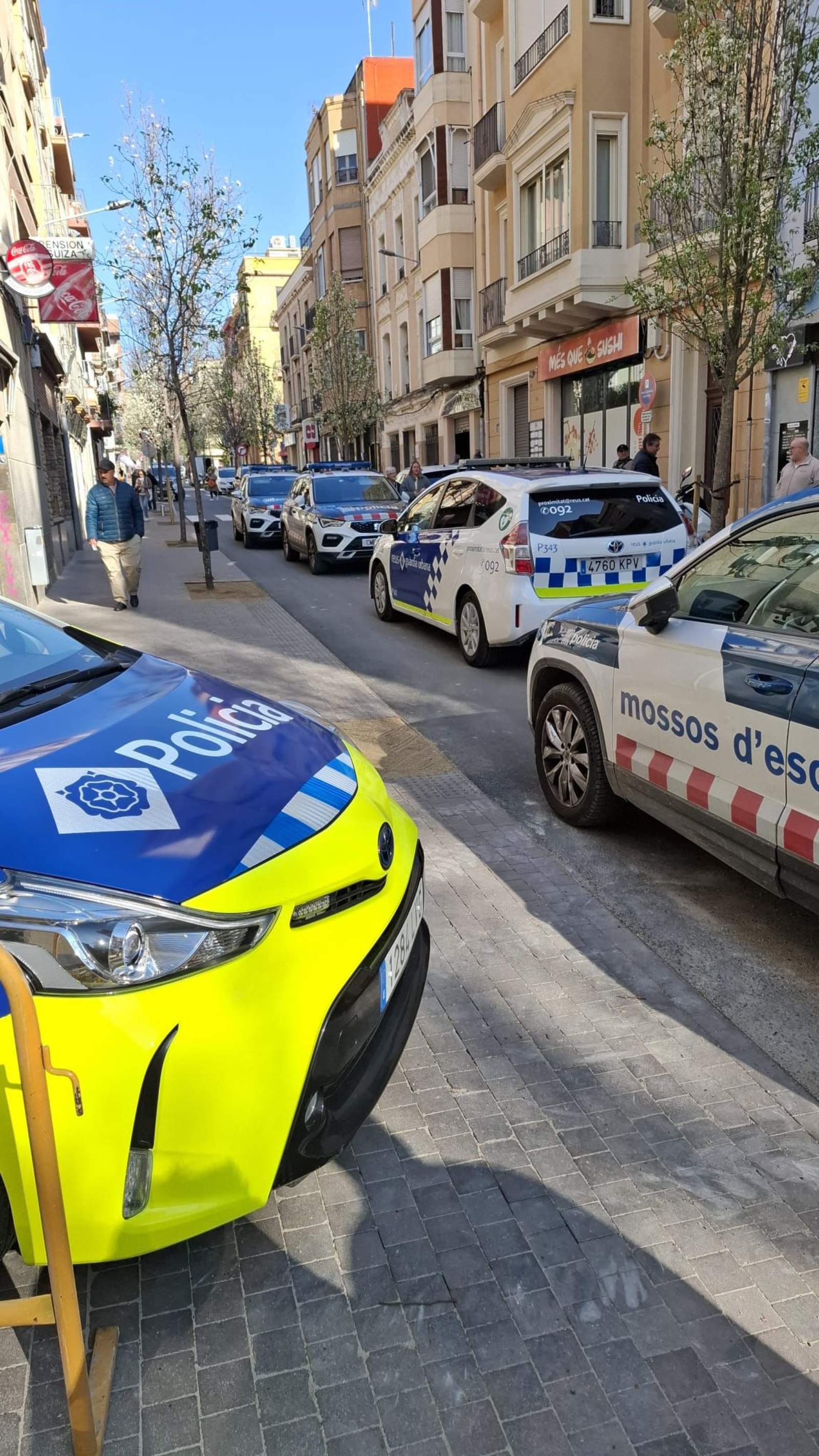 dispositiu carrer ample reus