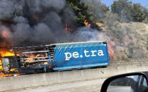 incendi camió c 25 santa coloma farners   Anti radar Garrotxa