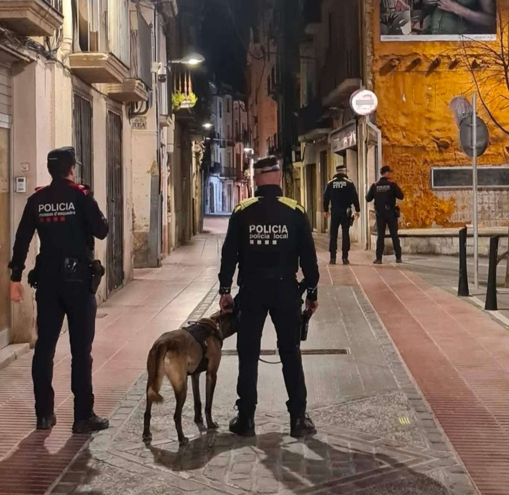 Policia local valls mossos d'Esquadra