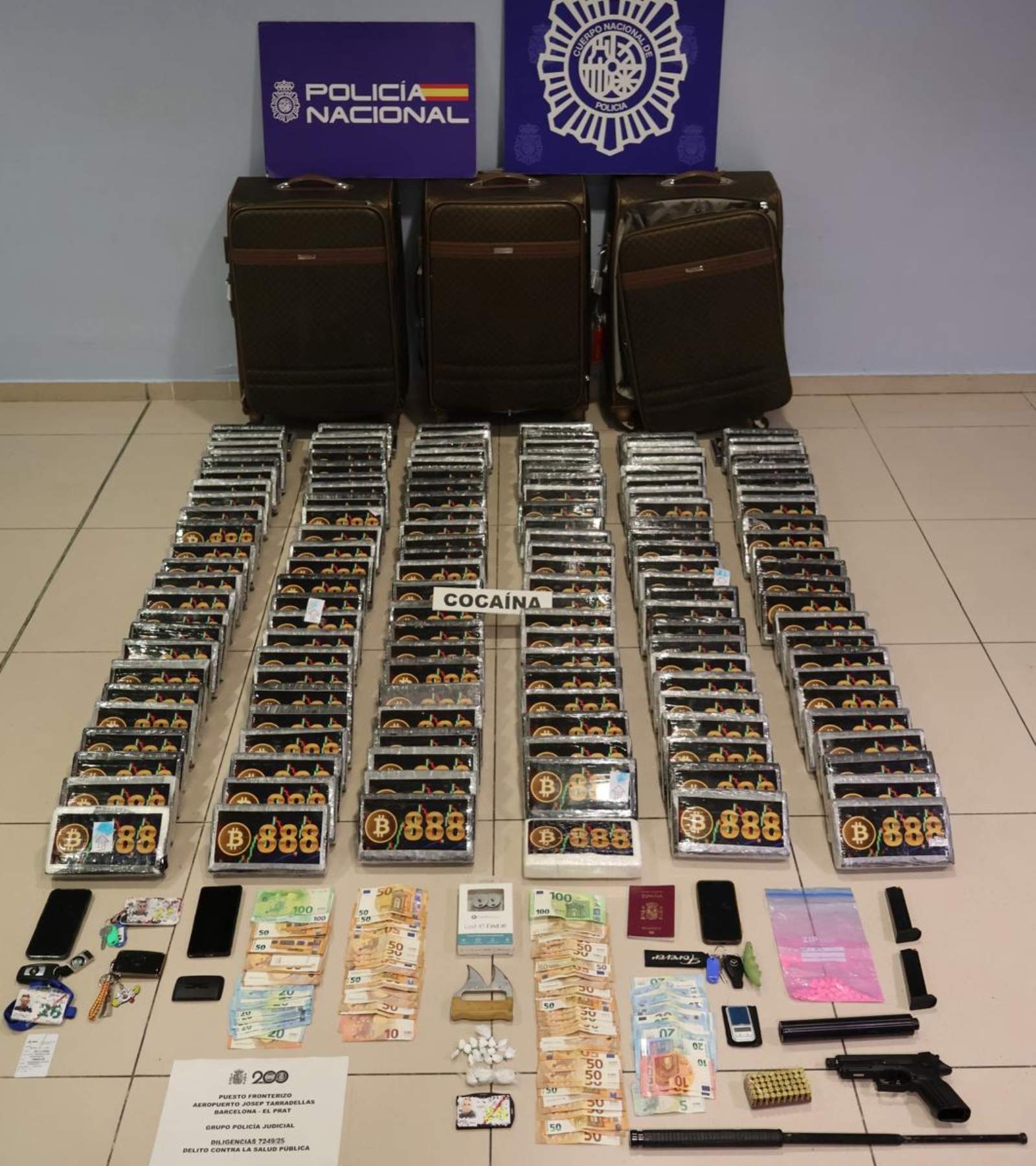 cocaína aeropuerto del prat