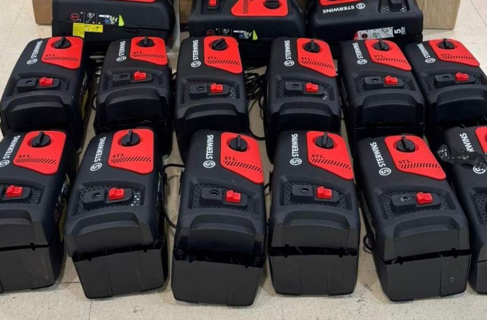 Máquinas de presión de agua donde escondían la droga