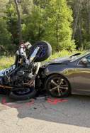 accident BV 3008, a Fonollosa cotxe moto