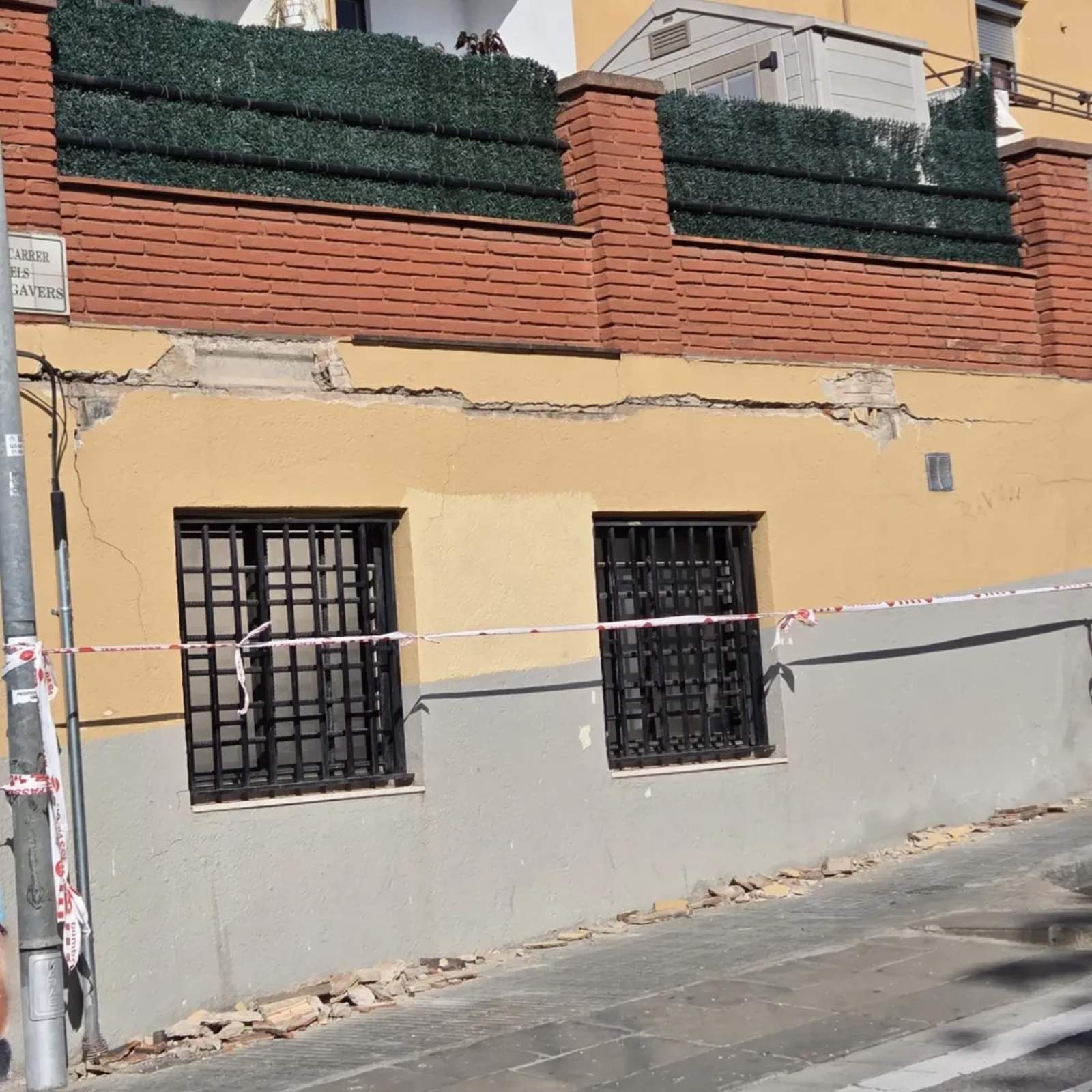 esfondrament sostre bar santa coloma