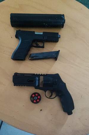 Armes trobades a la plantació / Mossos d'Esquadra